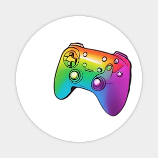 Vibrant Gamer's Paradise: Colorful Game Controller Design No. 546 Magnet